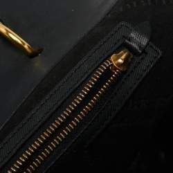 Burberry Black Leather DK88 Top Handle Bag