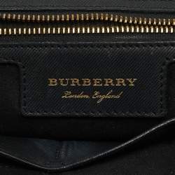 Burberry Black Leather DK88 Top Handle Bag