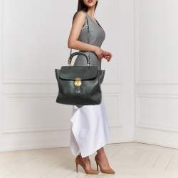 Burberry Black Leather DK88 Top Handle Bag
