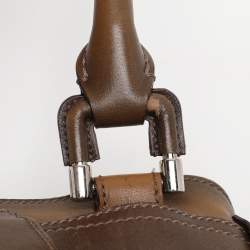 Burberry Brown House Check Canvas and Leather Beaton Tote