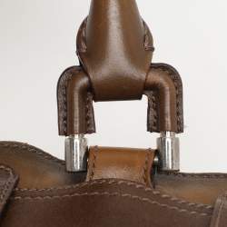 Burberry Brown House Check Canvas and Leather Beaton Tote
