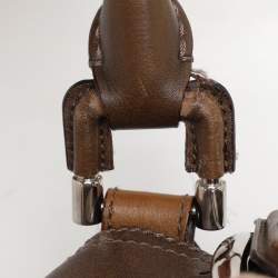 Burberry Brown House Check Canvas and Leather Beaton Tote