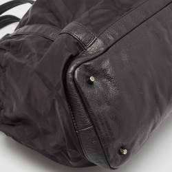 Burberry Black Super Nova Check Nylon Diaper Bag
