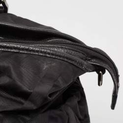 Burberry Black Super Nova Check Nylon Diaper Bag