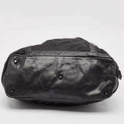 Burberry Black Super Nova Check Nylon Diaper Bag