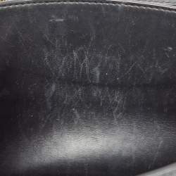 Pre Owned Burberry Black Leather Medium TB Shoulder Bag