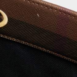 Pre Owned Burberry Dark Birch Brown Check Coated Canvas and Leather Medium Freya Tote