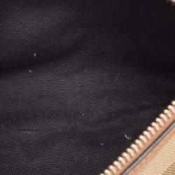 Burberry Brown/Beige House Check Canvas and Leather Farley Crossbody Bag