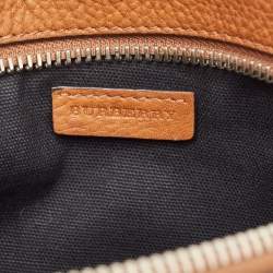 Burberry Brown/Beige House Check Canvas and Leather Farley Crossbody Bag