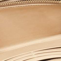 Burberry Beige Nova Check Coated Canvas Zip Around Wallet