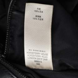 Burberry Black Check Nylon and Leather Maskell Hobo