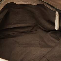 مملوكة مسبقًا Burberry Beige Smoke Check PVC and Leather Tote