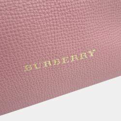 Pre Owned Burberry Pink Leather  Canterbury Shoulder Bag