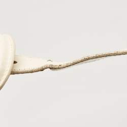 Burberry White Quilted Leather Brooke Hobo