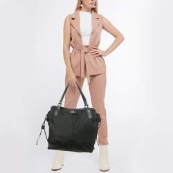 Burberry Black Nylon and Leather Buckleigh Tote
