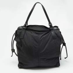 Burberry Black Nylon and Leather Buckleigh Tote