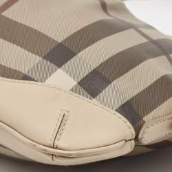 Burberry Beige Smoke Check PVC and Leather Hartham Crossbody Bag