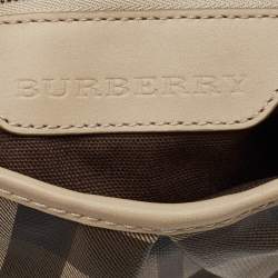 Burberry Beige Smoke Check PVC and Leather Hartham Crossbody Bag