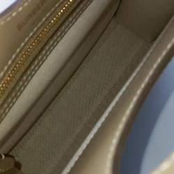 Pre Owned Burberry Beige Canvas and Leather pocket mini bag