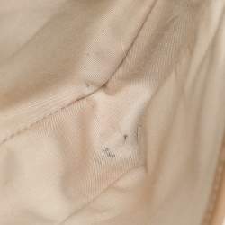 مملوكة مسبقًا Burberry Pink/Beige House Check PVC and Leather Buckle Flap Shoulder Bag