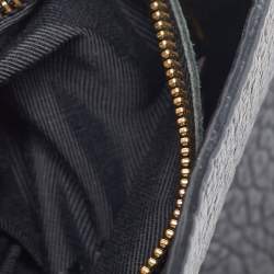 Pre Owned Burberry Black Pebbled Leather Small Belmont Backpack