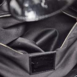 Pre Owned Burberry Black Quilted Patent Leather Brooke Hobo