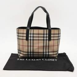 Burberry Beige House Check PVC Tote