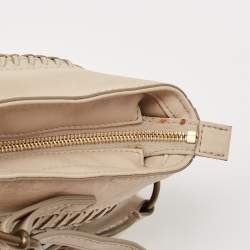 مملوكة مسبقًا Burberry Beige Smoke Check PVC Waltham Shoulder Bag