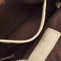 Pre Owned Burberry Beige Smoked Check PVC Small Aston Shoulder Bag