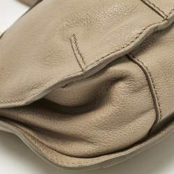 Burberry Beige Leather Bartow Shoulder Bag