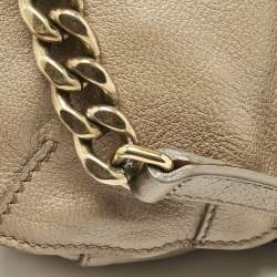 Burberry Beige Leather Bartow Shoulder Bag