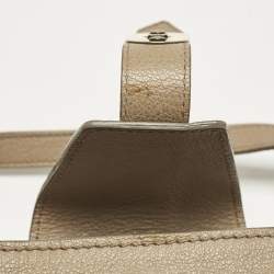 Burberry Beige Leather Bartow Shoulder Bag