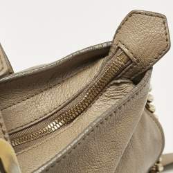 Burberry Beige Leather Bartow Shoulder Bag