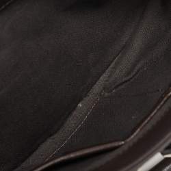 Burberry Dark Brown/Beige Haymarket Coated Canvas Tote