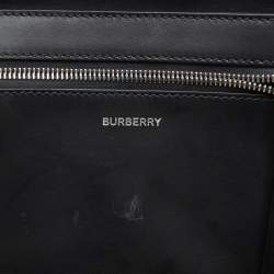 Pre Owned Burberry Black Canvas Lewes Tote