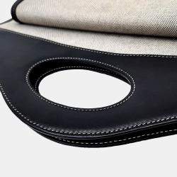 Burberry Multicolor Canvas and Leather Pocket Shoulder Bag
