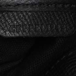 Burberry Black/Beige Leather and House Check Canvas Bingley Drawstring Bucket Bag