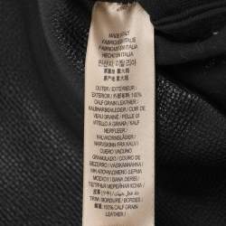 Burberry Black/Beige Leather and House Check Canvas Bingley Drawstring Bucket Bag
