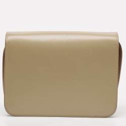 Burberry Beige Leather Small TB Shoulder Bag