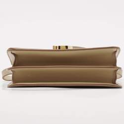 Burberry Beige Leather Small TB Shoulder Bag