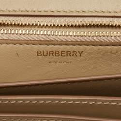 Burberry Beige Leather Small TB Shoulder Bag