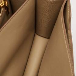 Burberry Beige Leather Small TB Shoulder Bag