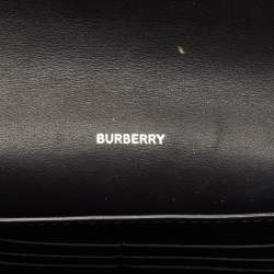 Burberry Malt Brown Vintage Check PVC Hannah Wallet On Strap