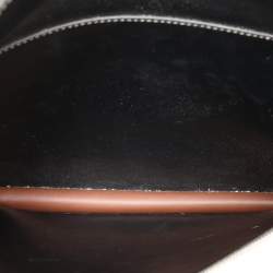 Burberry Off-White/Black Canvas and Leather Large Pocket Tote