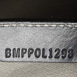 Burberry Off-White/Black Canvas and Leather Large Pocket Tote