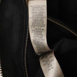 Burberry Gold Heritage Grain Check Embossed Leather Orchard Bowling Bag