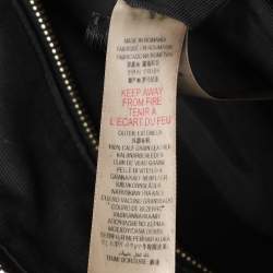 Burberry Gold Heritage Grain Check Embossed Leather Orchard Bowling Bag