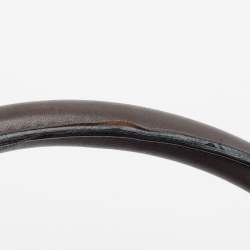 Pre Owned Burberry Brown/Beige Haymarket Coated Canvas Small Brooklyn Hobo