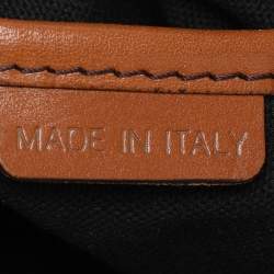 Burberry Brown House Check Canvas and Leather Small Bridle Dutton Hobo