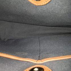 Burberry Brown Leather Banner Medium Satchel Bag